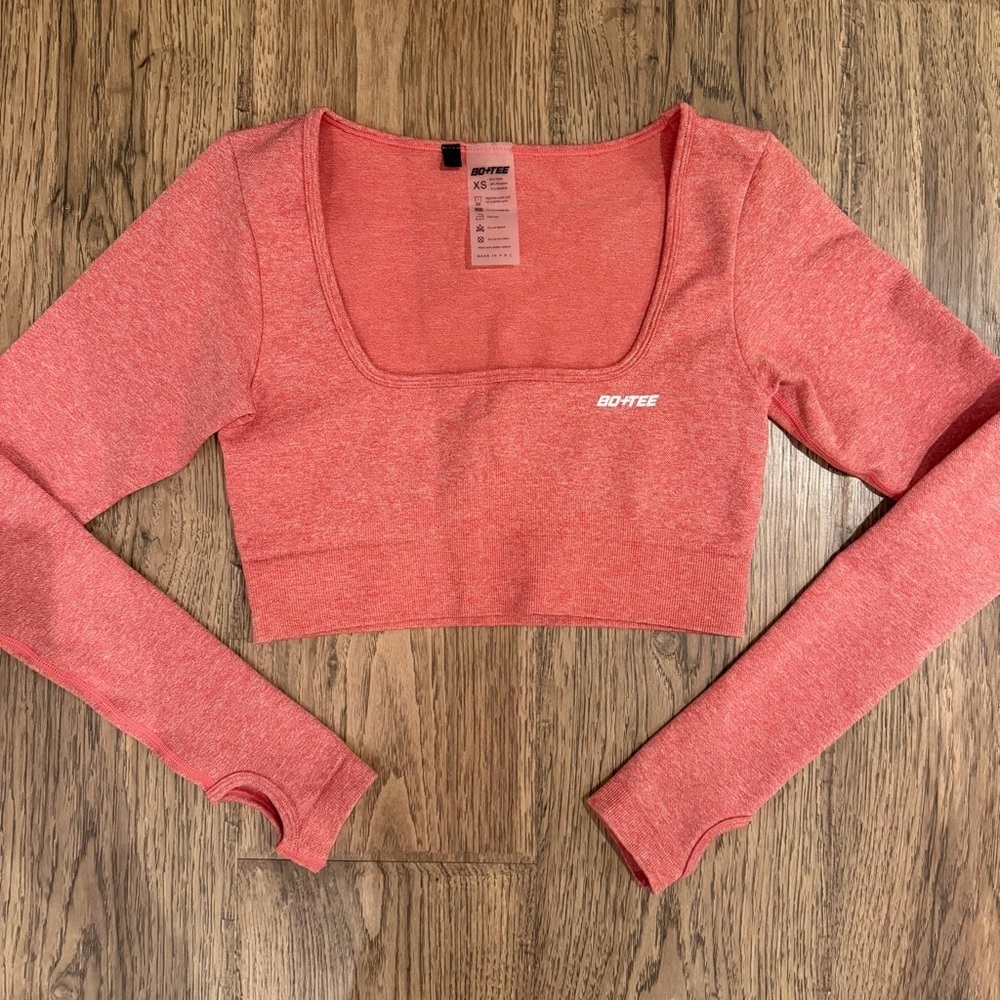 NWOT Bo + Tee Pink Long Sleeve XS
